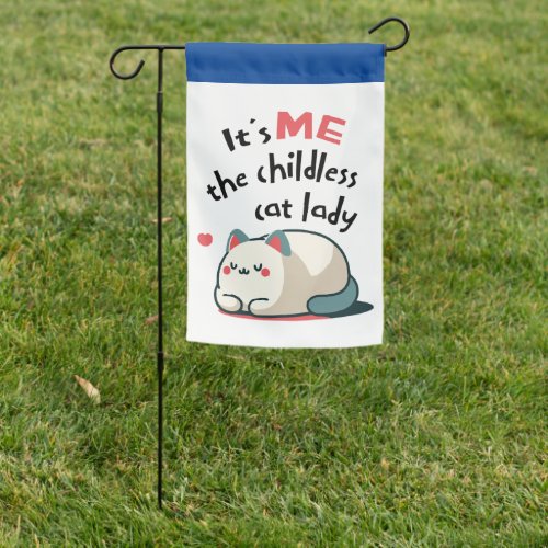 Childless Cat Lady Kamala Harris Election 2024  Garden Flag