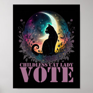 Childless Cat Lady Vote Poster