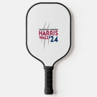 Childless Cat Moms for Harris Walz ‘24 Pickleball Paddle