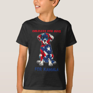 Childless Dog Guys For Kamala Harris 2024 T-Shirt
