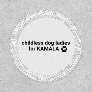 Childless dog ladies for Kamala cute black dog paw Patch
