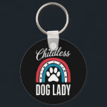 Childless Dog Lady Election Vote 2024 Rainbow USA Keychain<br><div class="desc">Childless Dog Lady Election Vote 2024 Rainbow USA</div>