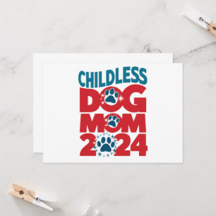 Childless Dog Mom Dog Lady Voting Patriotic Dog  Invitation