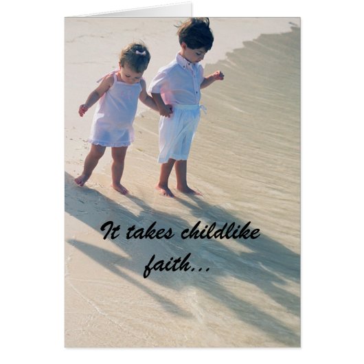 Childlike Faith Card (Front)