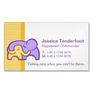 Childminder/ baby sitter carer hug business cards