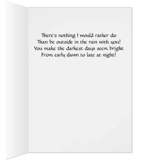 Children and a Puppy share an Umbrella in the Rain (Inside (Right))