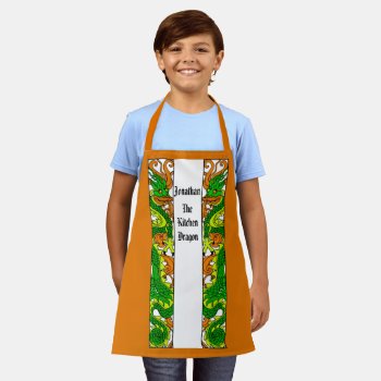 Children And Dragons Are Excellent Cooks Apron by colorwash at Zazzle