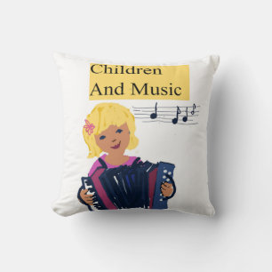 Children And Music Throw Pillow