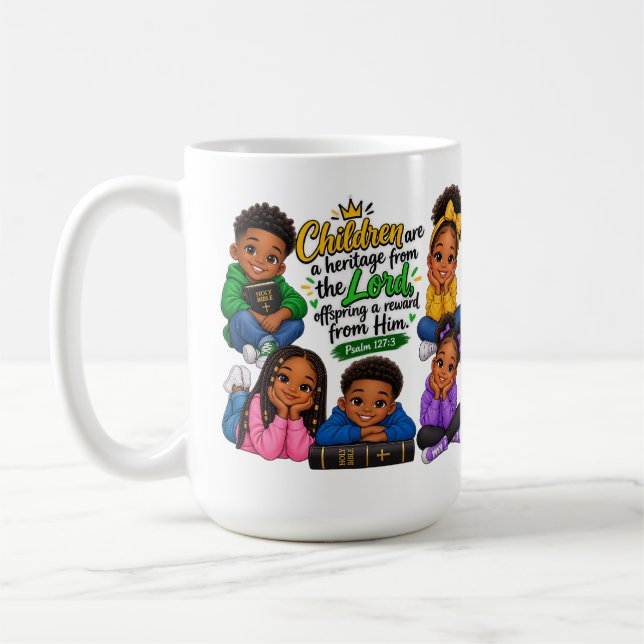 Children are a blessing coffee mug (Left)