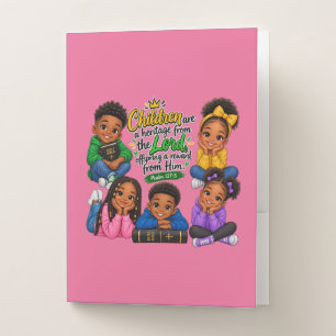 Children are a blessing pocket folder