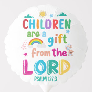 “Children Are a Gift from the Lord” (boy) Balloon