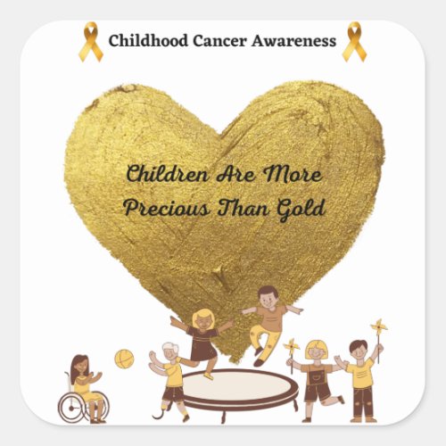 Children are More Precious Than Gold Square Sticker