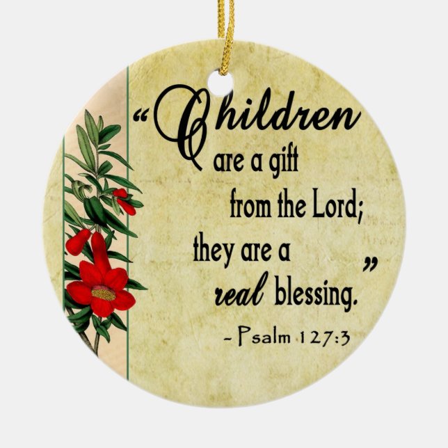 Children Are Real Blessing Ornament (Front)