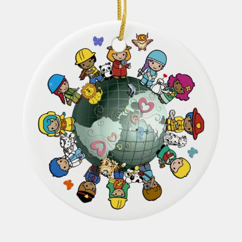 Children Around the World Christmas Tree Ornament