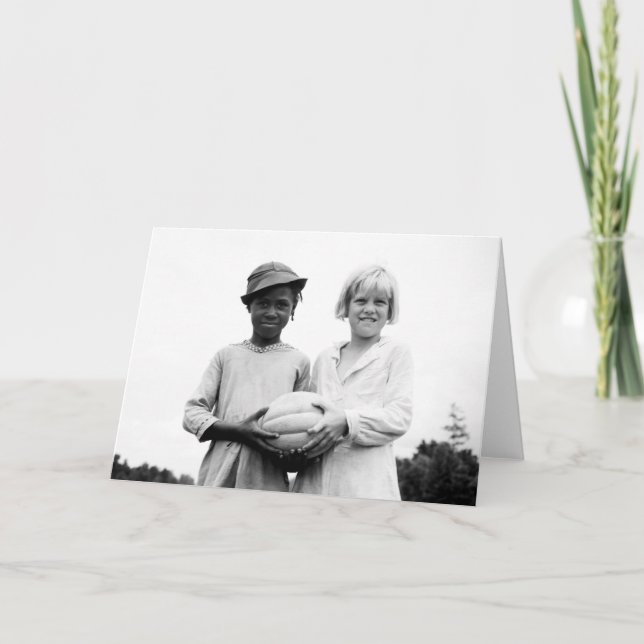 Children at Hill House, Mississippi - 1936 Card (Front)