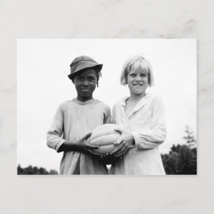 Children at Hill House, Mississippi - 1936 Postcard