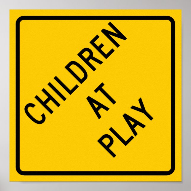 Children at Play Highway Sign (Front)