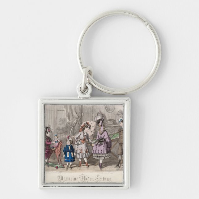 Children at Play Keychain (Front)