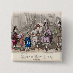 Children at Play Pinback Button