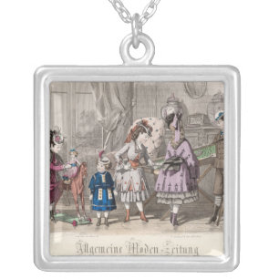 Children at Play Silver Plated Necklace