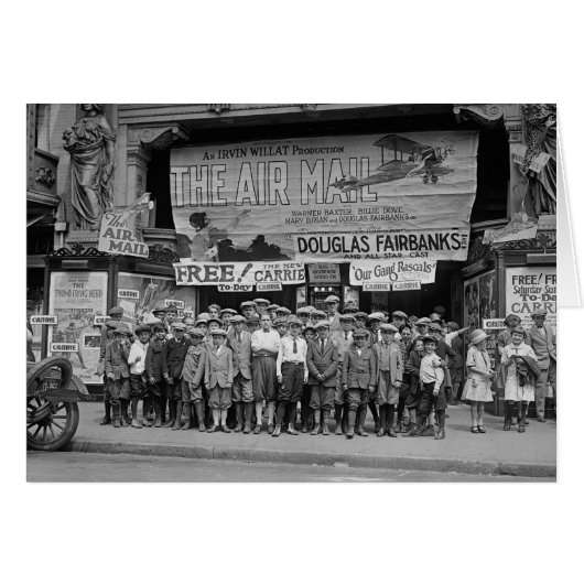 Children at the Movies, 1925 Cards (Front Horizontal)