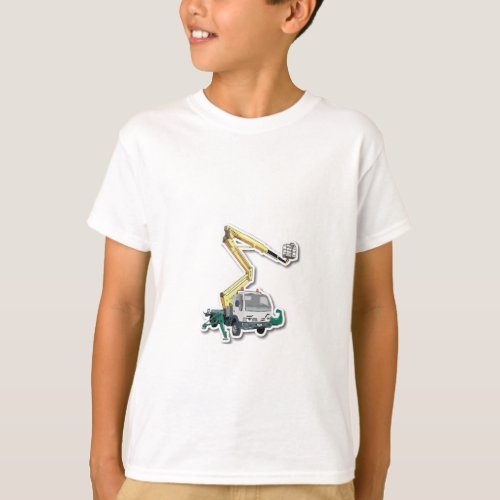 Children Basic T_shirt with lifting platform graph