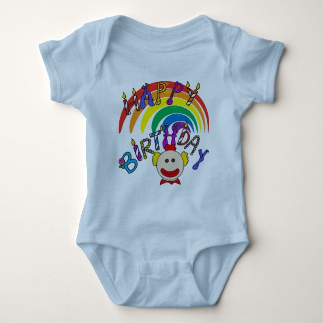 Children Birthday Baby Bodysuit (Front)