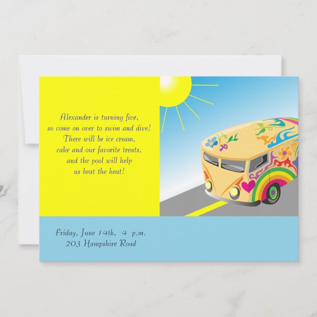 Children birthday invitation (Front)