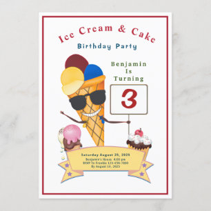 Children Birthday Party Fun Cute Invitation