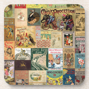 Children Book Covers Beverage Coaster