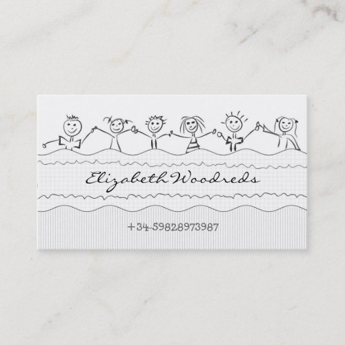 children business card