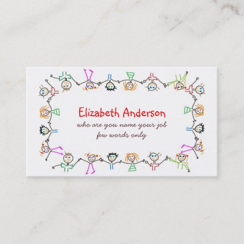 children business card