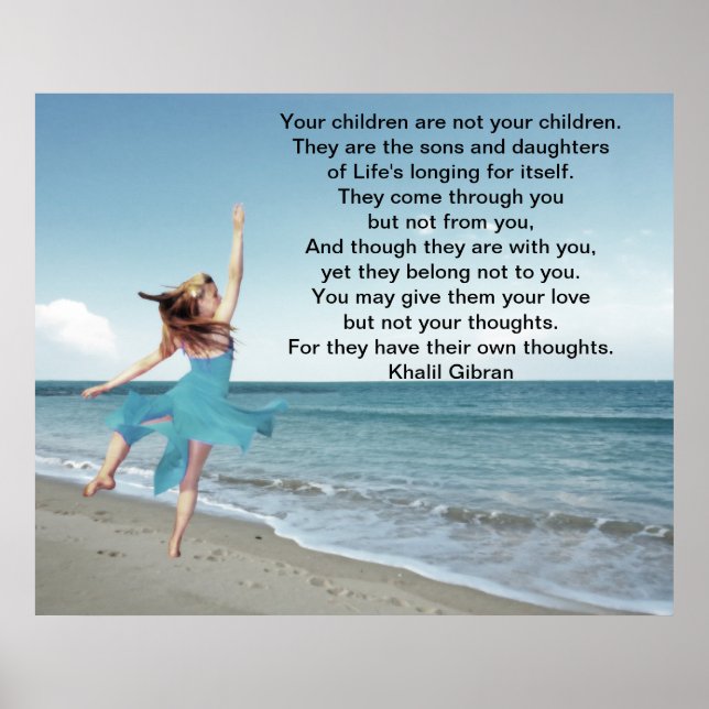 Children by Kahlil Gibran Poster (Front)