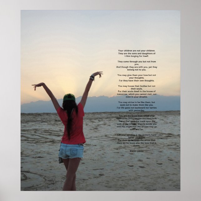 Children by Kahlil Gibran Poster (Front)