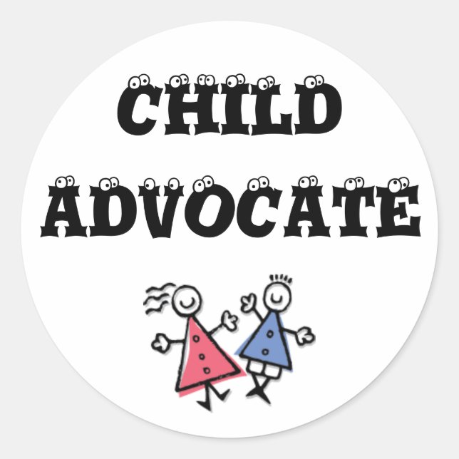 children, CHILD, ADVOCATE Classic Round Sticker (Front)