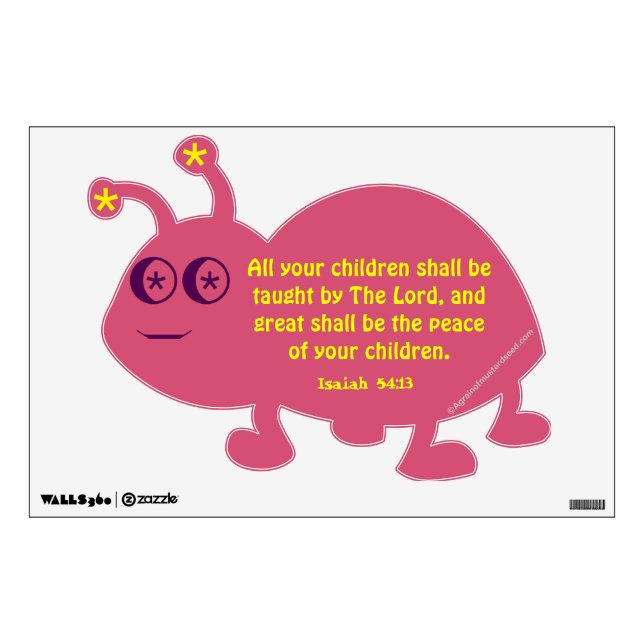 Children Christian Quotes Wall Decal (Front)