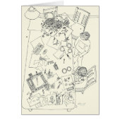 Children Creative Mess Funny Family Line Drawing (Front)