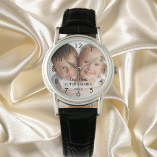 Children custom photo names year mom watch