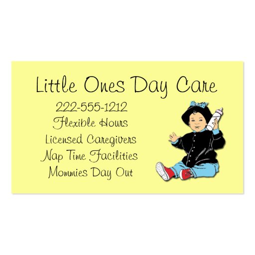 Children Day Care Business Card custom | Zazzle