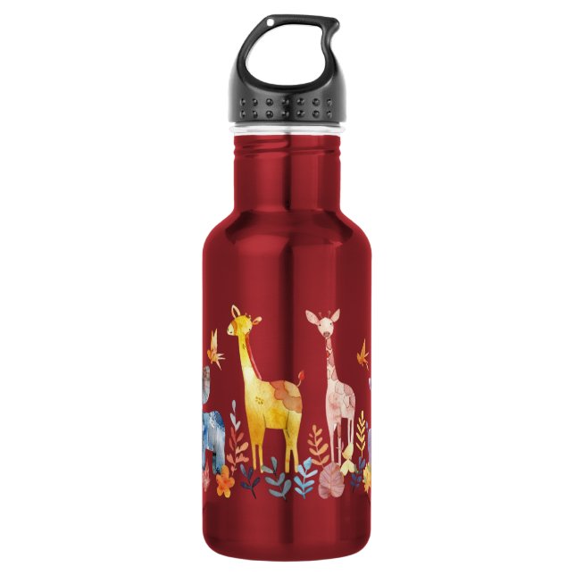 Children Drinking bottled stainless steel African  Water Bottle (Front)