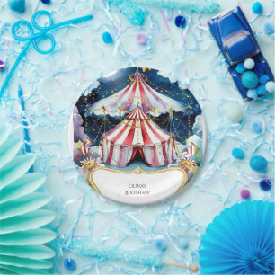 Children Enchanted Circus Birthday Paper Plates