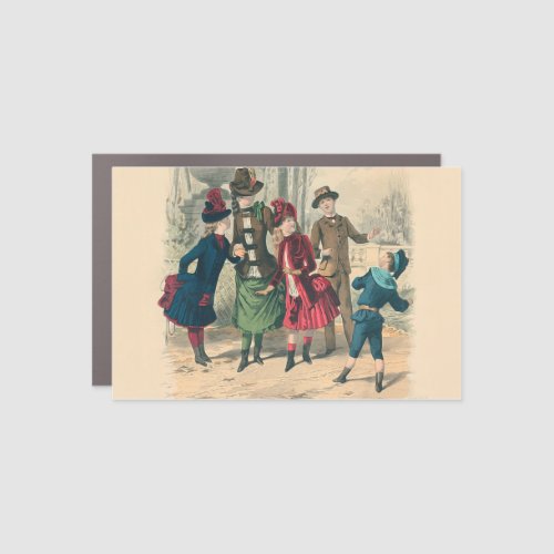 Children Family Antique Victorian Chilld Car Magnet