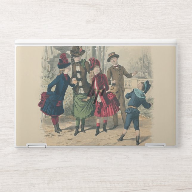 Children Family Antique Victorian Chilld HP Laptop Skin (Front)