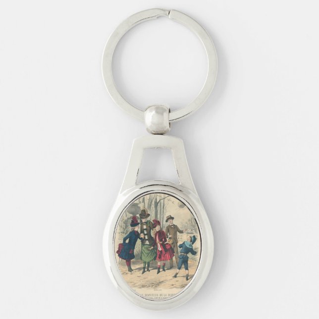 Children Family Antique Victorian Chilld Keychain (Front)