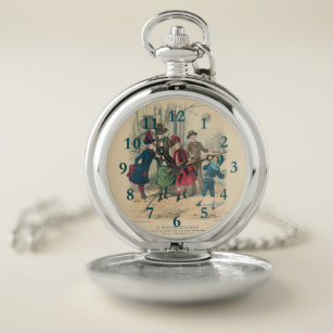 Children Family Antique Victorian Chilld Pocket Watch