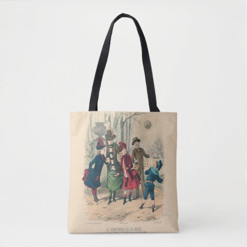Children Family Antique Victorian Chilld Tote Bag