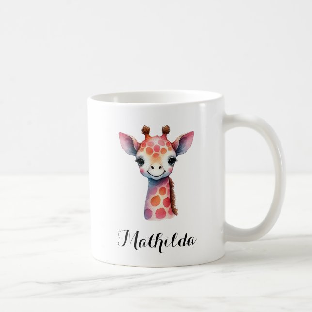 children Giraffen Coffee Mug (Right)
