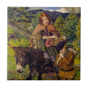 Children Going to Market (by John Lee) Ceramic Tile