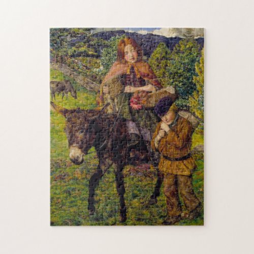 Children Going to Market by John Lee Jigsaw Puzzle