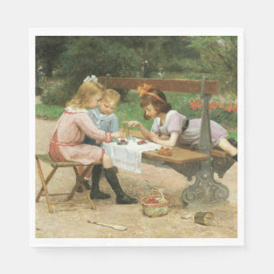 Children Having Afternoon Tea in the Park Napkins